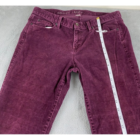 LOFT Modern Boot Corduroy Pants Burgundy Women's Size 10 Flared - Picture 7 of 11